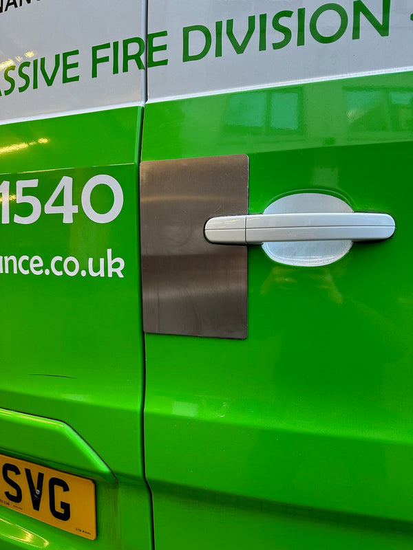 Ford Transit Custom 2013 stainless door plate